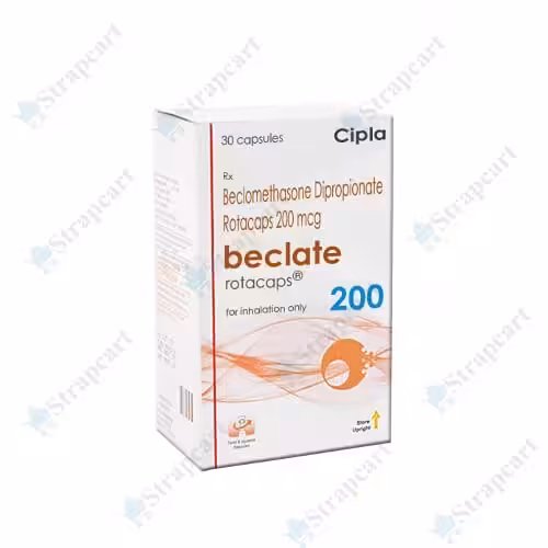 Beclate CFC Free 200 Mcg Rotacaps